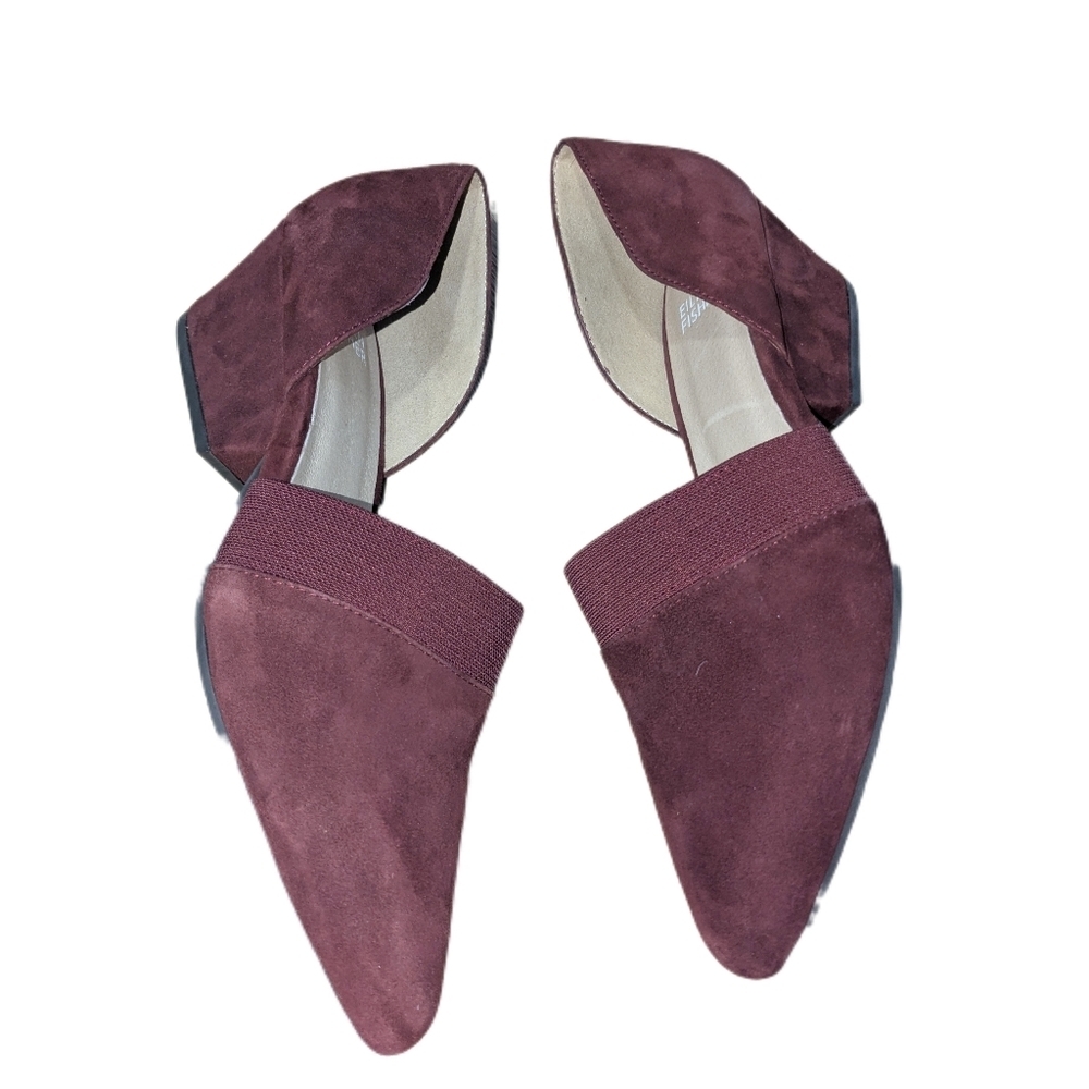 Eileen Fisher Deep Wine Suede Loafers